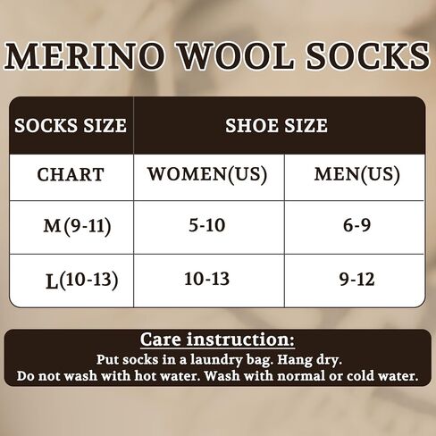 4 أزواج من جوارب صوف ميرينو، جوارب مريحة للرجال والنساء، جوارب حرارية دافئة للتنزه في الهواء الطلق، كاجوال in Kuwait
