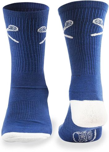 Lacrosse Athletic Half Cushioned Crew Socks | Crossed Lax Sticks in Saudi Arabia
