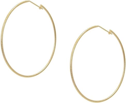 Sheila Fajl Lisa 2" Featherweight Hoop Earrings in Gold Plated in Kuwait