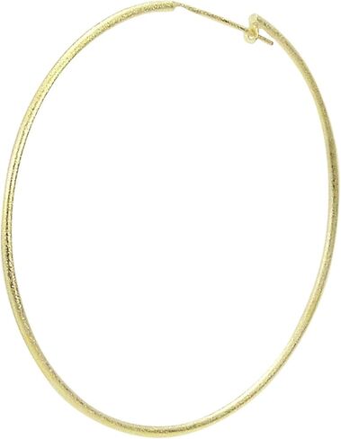 Sheila Fajl Lisa 2" Featherweight Hoop Earrings in Gold Plated in Kuwait