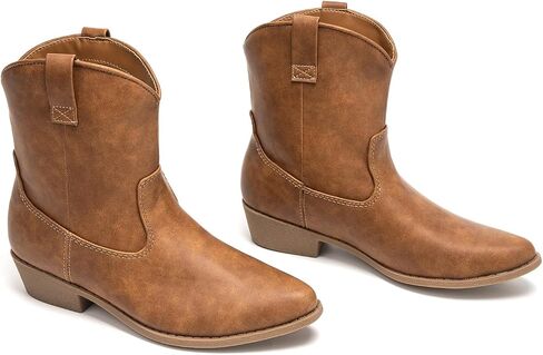 Colgo Women's Ankle Boots - Stylish Cowgirl Boots for Women, Western & Cowboy Boots, Comfortable Fashion Short Boots & Short Booties for Women in Saudi Arabia