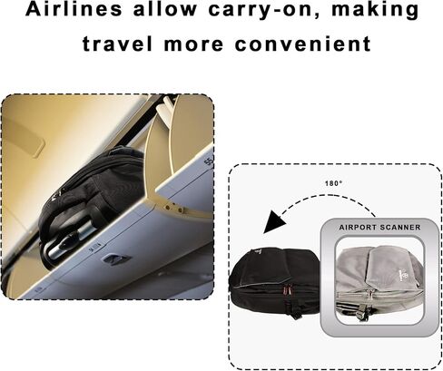 Hivexagon 19 inches Rolling Backpack Water Repellent Stylish Carry on Laptop Bag Durable Quiet Wheels Packable Straps for Travel and Business Black in Kuwait