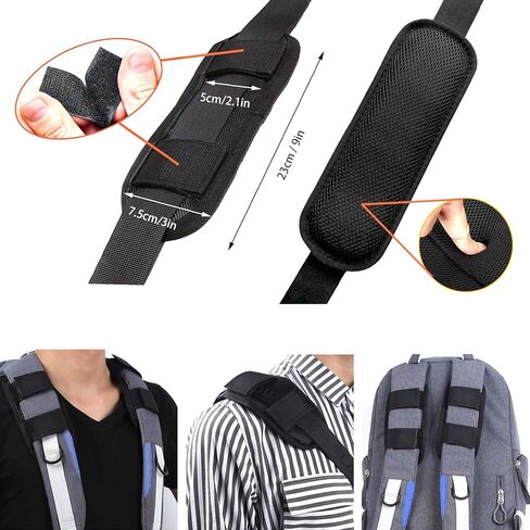 وسائد حزام كتف قابلة للفصل وسادة كتف بديلة وسادة هوائية لتخفيف حدة الكتف لحقيبة الظهر والماسنجر والكاميرا وصالة الالعاب الرياضية واللابتوب وحزام الجيتار in Kuwait