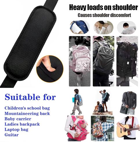 وسائد حزام كتف قابلة للفصل وسادة كتف بديلة وسادة هوائية لتخفيف حدة الكتف لحقيبة الظهر والماسنجر والكاميرا وصالة الالعاب الرياضية واللابتوب وحزام الجيتار in Kuwait