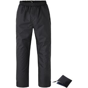 Ubon Women's Waterproof Hiking Pants Lightweight Rain Pants Packable for Outdoor Work Golf Travel Fishing