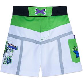 Disney Buzz Lightyear Swim Trunks for Kids White