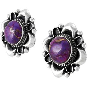 Turquoise Earrings 925 Sterling Silver & Genuine Gemstone