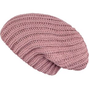 Lilax Cable Knit Slouchy Chunky Oversized Soft Warm Winter Solid Women Beanie Hat