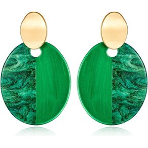 Green Earrings for Women Statement Green Dangle Drop Earrings Holiday Christmas St Patricks Day Earrings Jewelry Gift