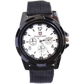 Men's Sport Style Swiss Military Army Pilot Fabric Strap Watch