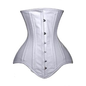 luvsecretlingerie Heavy Duty 26 Double Steel Boned Waist Training Cotton Long Torso Underbust Shaper Corset #8552-TC