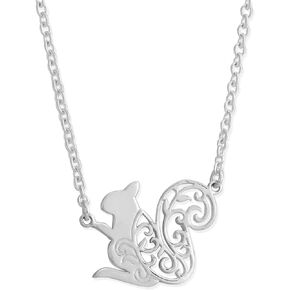 Boma Jewelry Sterling Silver Squirrel Necklace, 18 Inches