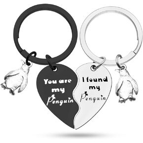 Heigebi Couple Gifts for Boyfriend Girlfriend Keychain Husband Wife Valentine's Day Anniversary Birthday Christmas Presents