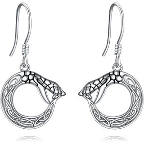 Dangle Earrings Mushroom/Astronaut/Sunflower/Daisy/Tulip/Scottish ThistleLotus/Saturn/Snake 925 Sterling Silver Earrings Jewelry Gift for Women Girls