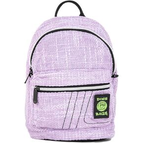 DIME BAGS Festy Bound Mini Hemp Backpack | Stylish Mini Backpack with Secret Pocket (Static Blue)