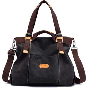 Women Hobo Handbags Canvas Casual Vintage Shoulder bag Daily Purse Tote Crossbody Shopper Bag