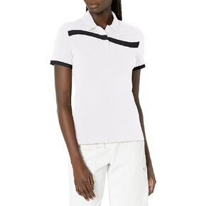 Callaway Women's Swingtech Asymmetrical Color Block Short Sleeve Golf Polo Shirt