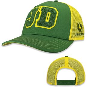 John Deere Baseball Cap Trucker Hat Chenille Trucker Hat Yw Yellow