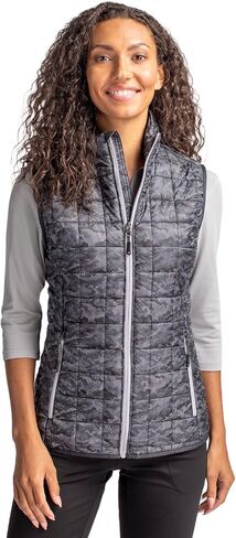 Cutter & Buck Women's NFL Rainier Printed Full-Zip Puffer Vest in Saudi Arabia