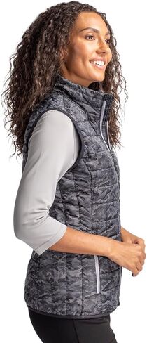 Cutter & Buck Women's NFL Rainier Printed Full-Zip Puffer Vest in Saudi Arabia