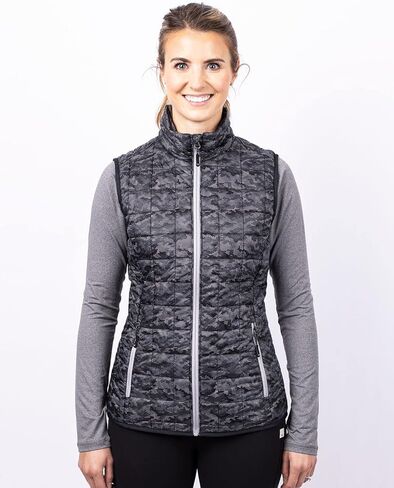 Cutter & Buck Women's NFL Rainier Printed Full-Zip Puffer Vest in Saudi Arabia