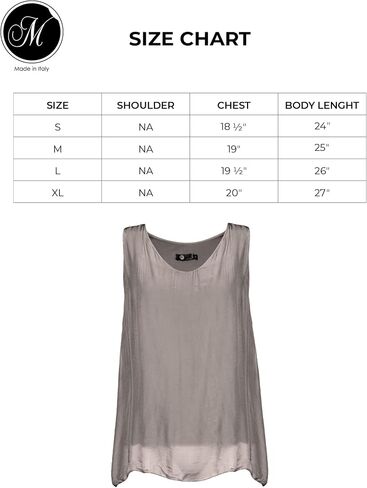 M Made in Italy Women's Double-Layer V-Neck Sleeveless Top in Saudi Arabia
