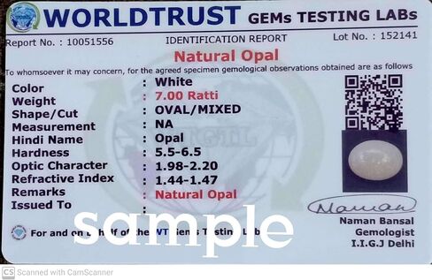 LMDPRAJAPATIS 5.50 Carat Natural Certified White Ethopian Opal Astrological Purpose Loose Gemstone Silver Adjustable Ring for Women and Men in Saudi Arabia