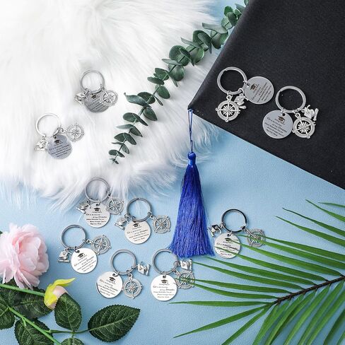 24 Pcs Graduation Keychain Bulk Inspirational Graduation Gift Class Keychain Gifts Keychain 2024 Motivational Keychain for College Students Graduates in Saudi Arabia