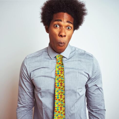 ربطة عنق عصرية رفيعة للرجال، ربطات عنق حديثة للمحادثة (نمط البطل الخارق الهزلي اللطيف) in Kuwait