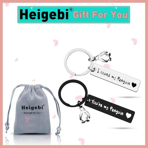 Heigebi Couple Gifts for Boyfriend Girlfriend Keychain Husband Wife Valentine's Day Anniversary Birthday Christmas Presents in Kuwait