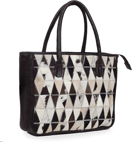 Women's Shoulder Handbags Stylo Classic Natural Cowhide Tote Bag with clutch in Kuwait