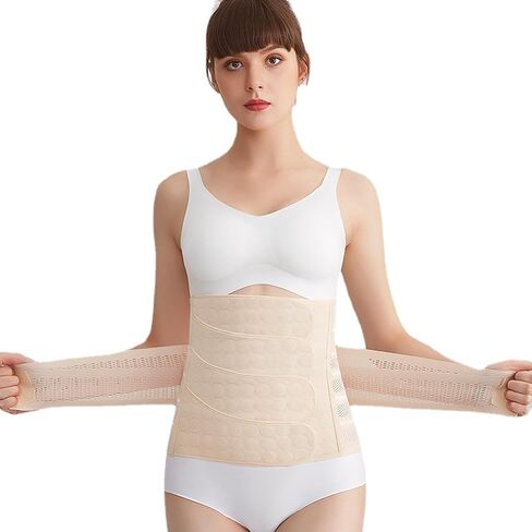 Postpartum Belly Band – Skin-Friendly Fabric & Adjustable Belly Band, Suitable for Vaginal & Cesarean Deliveries, Abdominal Binder-Postpartum Essentials (Nude,L) in Saudi Arabia