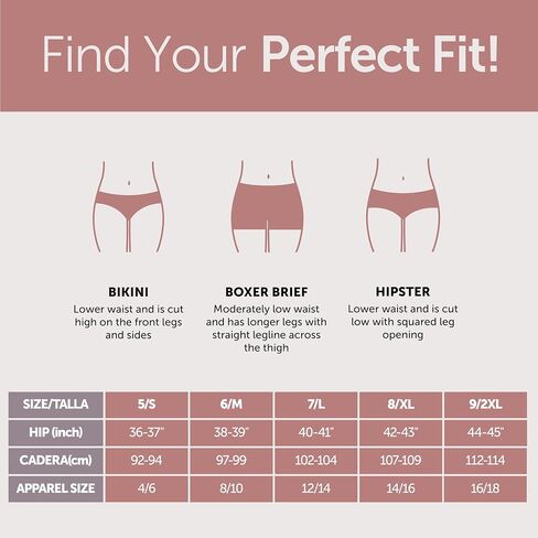 سراويل داخلية نسائية من Hanes Originals Supersoft، 5 قطع، فيسكوز من ملابس الخيزران الداخلية in Saudi Arabia