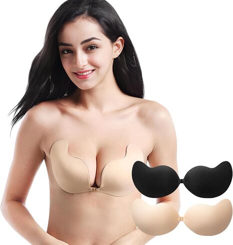 TOBEHIGHER Bra Push Up for Women 2 Pair, Sticky Invisible Lifting Bra in Kuwait