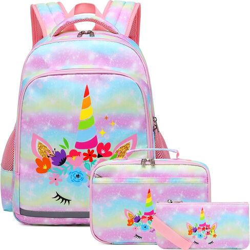 JSQDAGZH Backpacks for Girls Panda Backpack Kids Preschool Backpack Girls Kindergarten Bookbag Set with Lunch Box and Pencil Case (Panda) in Saudi Arabia