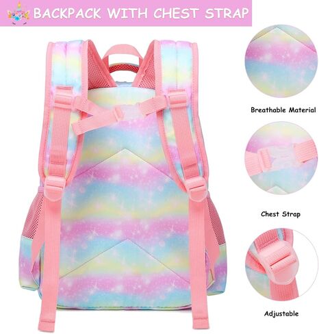 JSQDAGZH Backpacks for Girls Panda Backpack Kids Preschool Backpack Girls Kindergarten Bookbag Set with Lunch Box and Pencil Case (Panda) in Saudi Arabia