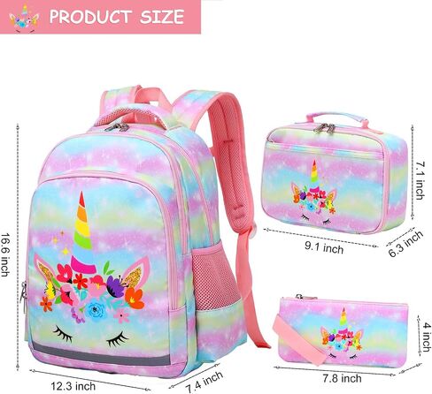 JSQDAGZH Backpacks for Girls Panda Backpack Kids Preschool Backpack Girls Kindergarten Bookbag Set with Lunch Box and Pencil Case (Panda) in Saudi Arabia