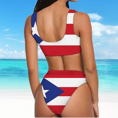 PrelerDIY Art Flag Bikini Sets One/Two Piece Swimsuit Bathing Suit Sport Swimwear Beachwear for Girl Women in Saudi Arabia