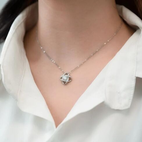 To My Beautiful Wife Necklace From Husband, Romantic Wife Jewelry, Love Knot Necklace Gifts For Wife From Husband, Christmas Wedding Anniversary Jewelry For Wife, Wife Husband Necklace in Kuwait