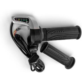 L-faster 24V/36V/48V Electric Bike Throttle Grip Electric Scooter Voltage Indicator Power Key Locker Accelerator