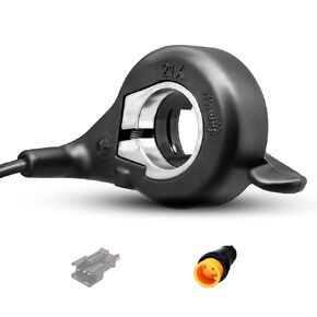 Electric Bicycle FT-21X Thumb Throttle Right Handle Finger Throttle，Speed Control for Ebike E Scooter Accessories Part,Compatible with 24V 36V 48V 60V 72V Lithium Batteries