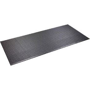 SuperMats Heavy Duty Equipment Mat 11GS Made in U.S.A. for Large Treadmills Ellipticals Rowers Rowing Machines Recumbent Bikes and Exercise Equipment (3-Feet x 6.5-Feet) (36 in x 78 in) (91.44 cm x 198.12 cm) , Black
