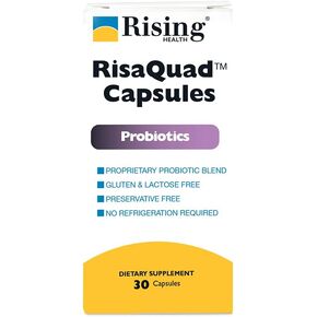 Rising Pharma - Risaquad 230mg - Probiotic Dietary Supplement Capsules - 30 count