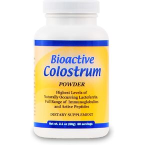 Bioactive Colostrum Well Wisdom 60g Bovine Colostrum Supplement Powder - Grass-Fed Year-Round Colostrum Powder Natural Immune Recovery Supplement