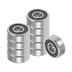 4pcs 627RS Deep Groove Ball Bearings - [7x22x7mm] Carbon Steel Balls for Motors Machine Tool Gearboxes Bearing Use, Double Sealed