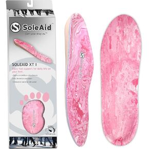 SoleAid XT I Performance Insoles - Medium flex arch support with dual density shock absorbing foam - orthotic shoe inserts for athletic and daily life on your feet (Women 10-10.5 / Men 8-8.5)