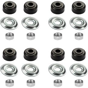 Golf Cart Shock Bushing Kit Fits EZGO 1989-Up TXT Marathon Golf Cart and Club Car 1982-Up DS and Precedent Two Front/Rear Stud, Replaces OEM# 1011415