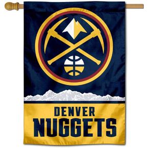 WinCraft Denver Nuggets Pickaxe Logo Double Sided House Banner Flag