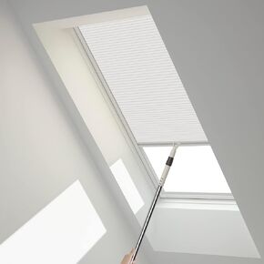 Blackout Cordless Cellular Shades 44" W x 64" H Honeycomb Pleated Shade Insulation Room Darkening Blinds for Home Bedroom Living Room Windows Easy to Install White