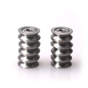 Atoplee 20pcs V623 Bearing Steel Wire V Groove Pulley Ball Bearing, 3x12x4mm